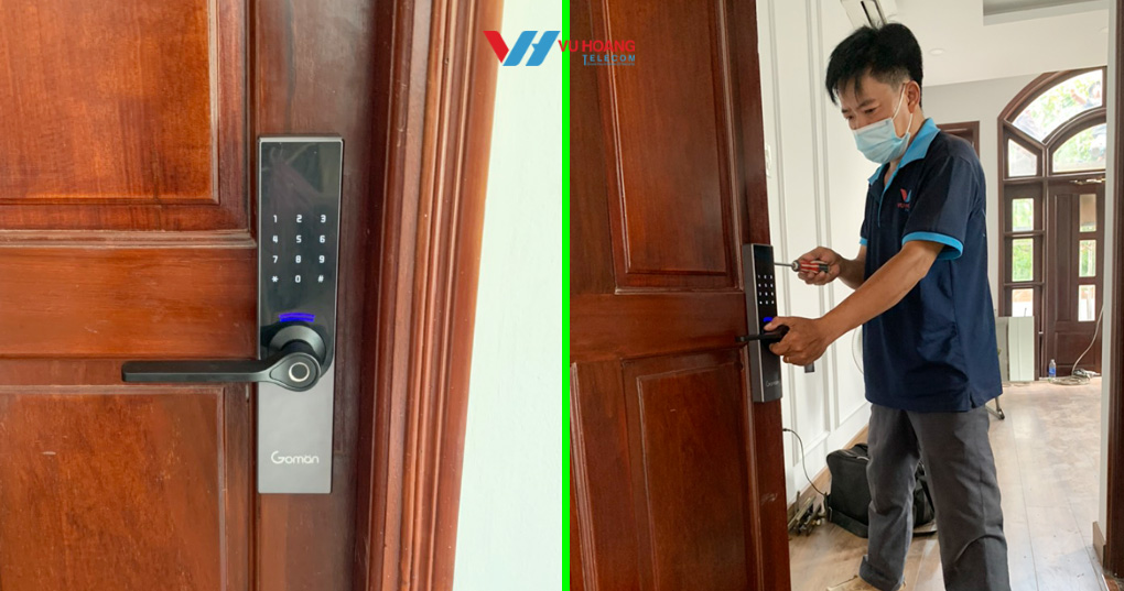 Lắp Đặt Khóa Cửa Vân Tay Uy Tín Tại Vũ Hoàng Telecom