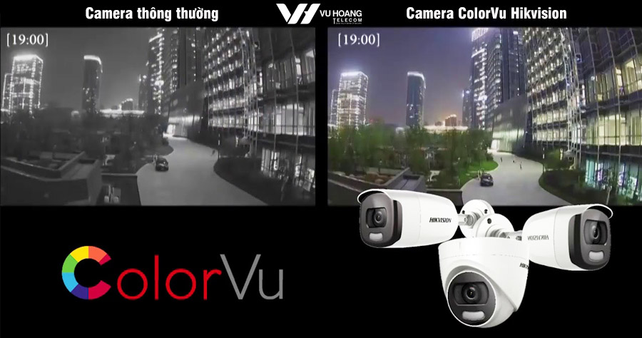 camera ColoVu Hikvision và camera thông thường