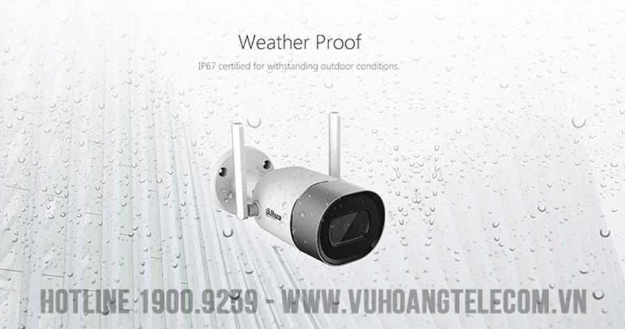 Camera G26P có tiêu chuẩn IP67 chống nước cực tốt