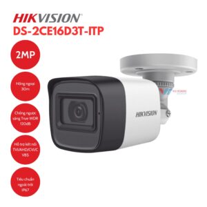 Bán Camera HDTVI 2MP Hikvision DS-2CE16D3T-ITP giá rẻ