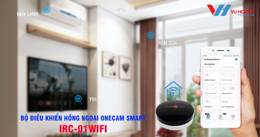 Bộ điều khiển hồng ngoại Onecam Smart IRC-01WIFI cho gia đình