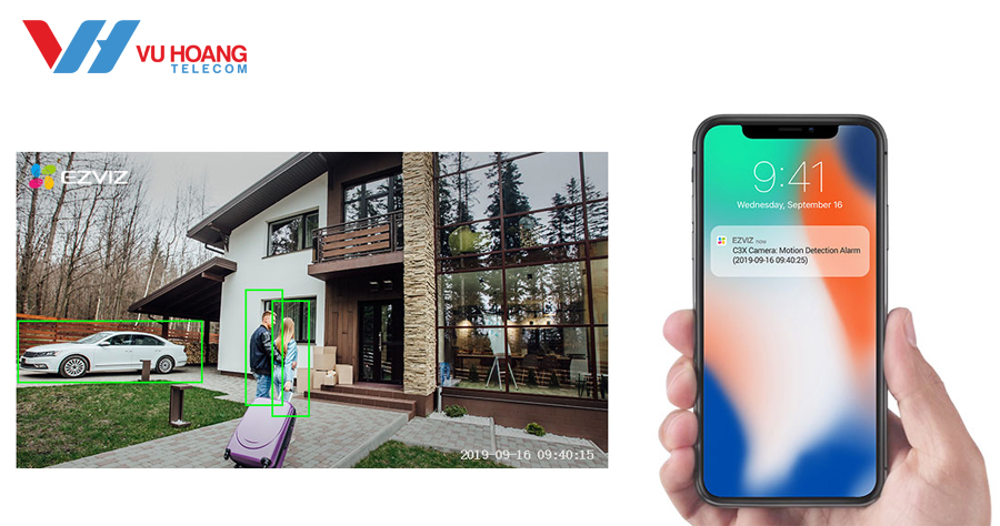 Tính năng phát hiện chuyển động của camera Ezviz C3X