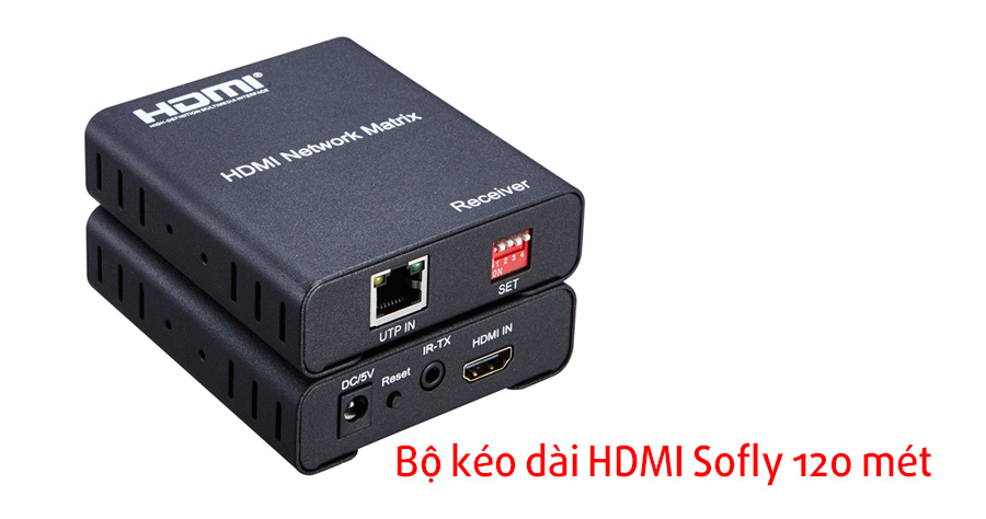 Bộ kéo dài HDMI Sofly 120 mét giá tốt