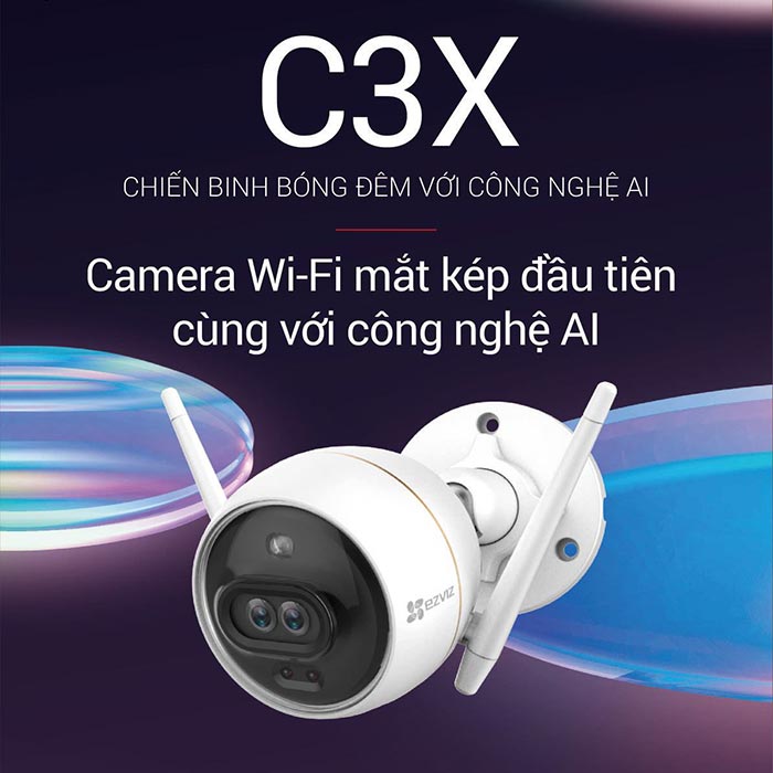 Bán camera IP Wifi 2MP Ezviz C3X tích hợp AI, báo động giá tốt