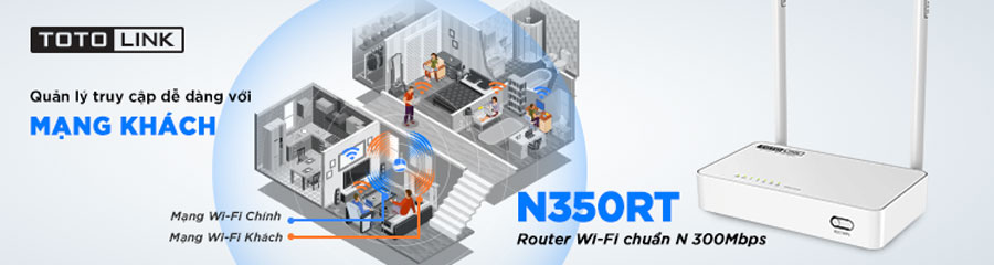 Bọ khuếch đại sóng Wifi TOTO-LINK N350RT