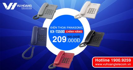 Sở hữu ngay điện thoại bàn KX-TS500MX chỉ với 209K