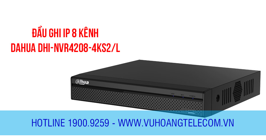 Đầu ghi IP 8 kênh DAHUA DHI-NVR4208-4KS2/L