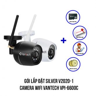 Lắp đặt camera Wifi VANTECH VPI-6600C trọn bộ SIVER V2020-1