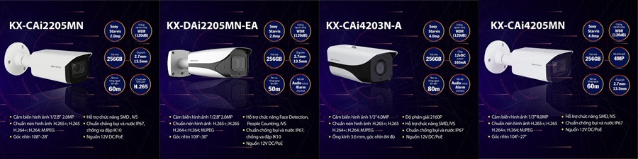 Camera KBVISION AI chống va đập, chuẩn IP67 chống bụi nước