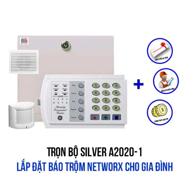 Lắp đặt báo trộm NetworX cho gia đình gói SILVER A2020-1