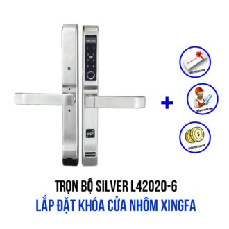 Lắp đặt khóa cửa nhôm Xingfa gói SILVER L42020-6
