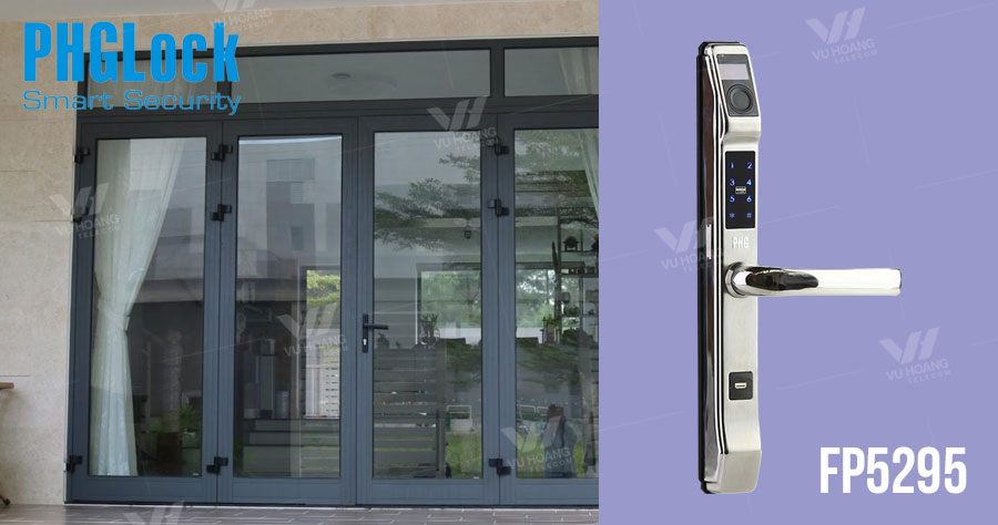 Bán Khóa cửa vân tay cho cửa nhôm PHGLOCK FP5293 giá rẻ