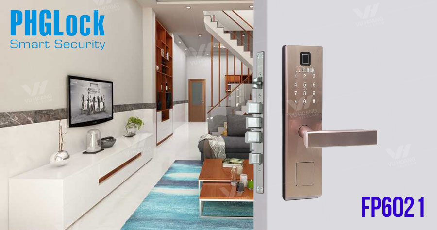 Khóa cửa vân tay cho phòng PHGLOCK FP6021 giá rẻ
