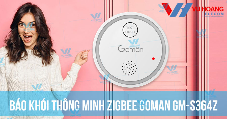 Bán báo khói thông minh Zigbee GOMAN GM-S364Z giá rẻ