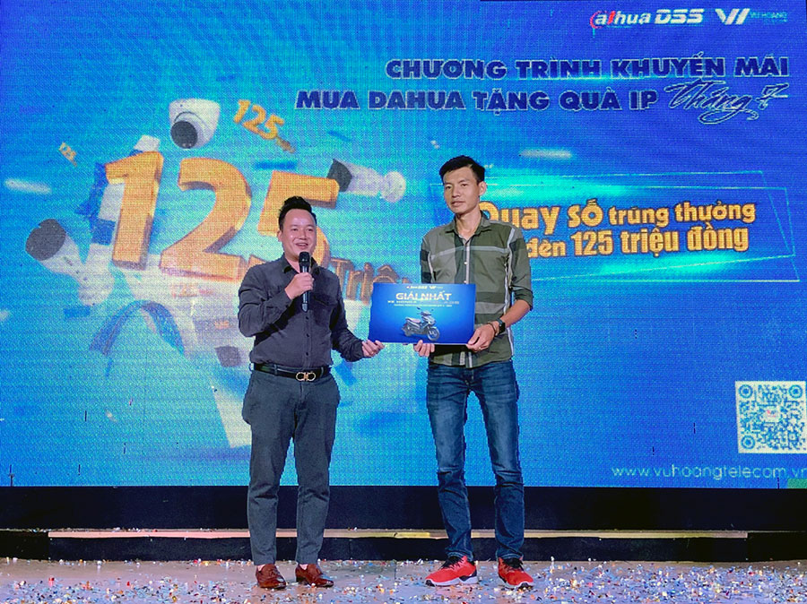 Công ty trúng thưởng CTKM DAHUA Quý 4 Đợt 1 cũng dành tặng 5 triệu đồng ủng hộ Quỹ