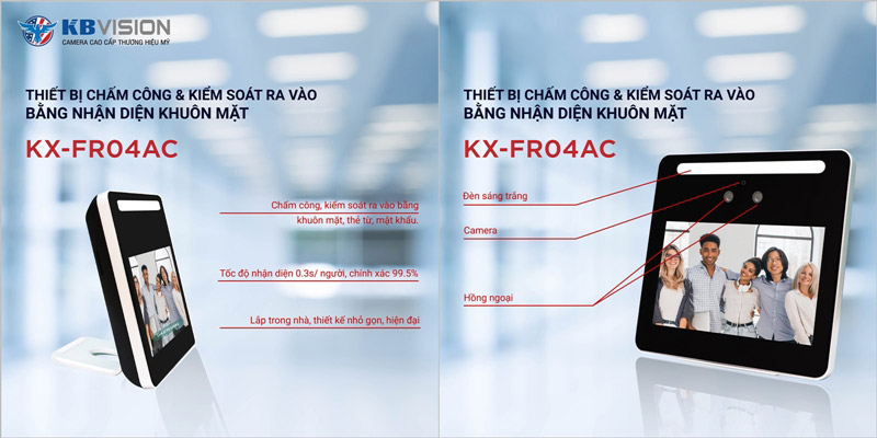 KBVISION KX-FR04AC thiết kế nhỏ gọn, hiện đại, dễ dàng lắp đặt
