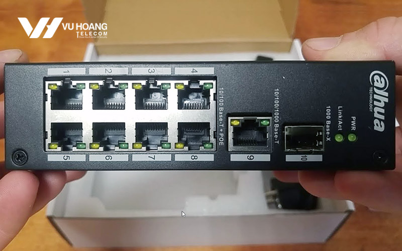 Switch POE 8 cổng 2 lớp DAHUA DH-PFS3110-8ET-96