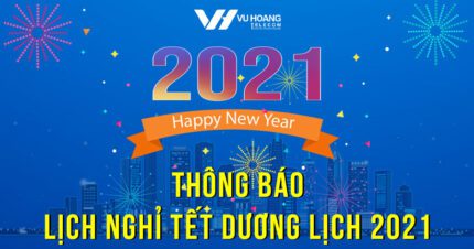 Vuhoangtelecom thông báo lịch nghỉ Tết Dương Lịch 2021