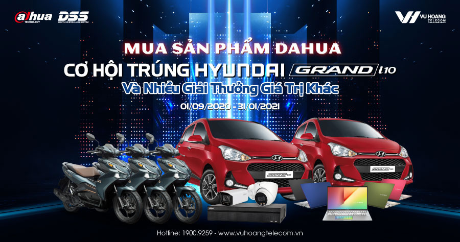 Chương trình khuyến mãi DAHUA Quý 4/2020 do Vuhoangtelecom tổ chức