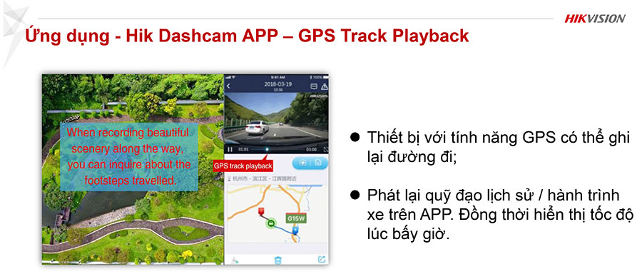 Hik Dashcam APP – GPS Track Playback