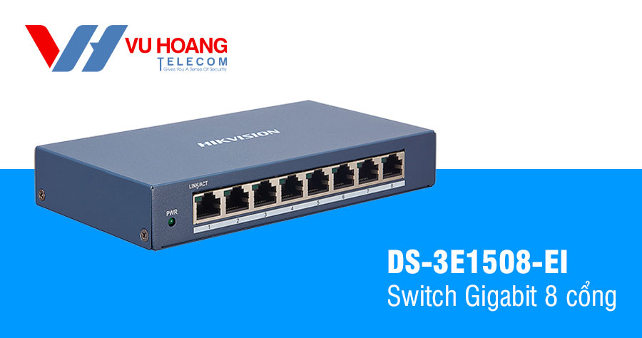 Bán Switch POE 8 cổng HIKVISION DS-3E1508-EI giá rẻ
