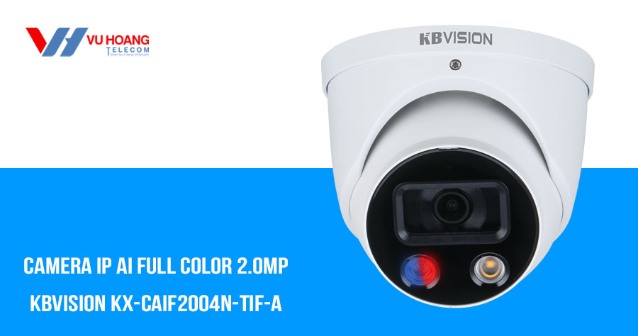 Bán camera IP AI Full Color 2MP KBVISION KX-CAiF2004N-TiF-A giá rẻ