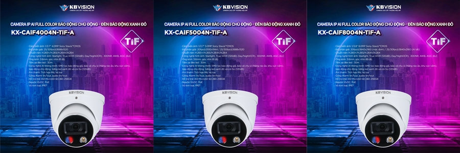 Dòng camera TiF KBVISION mới - 3