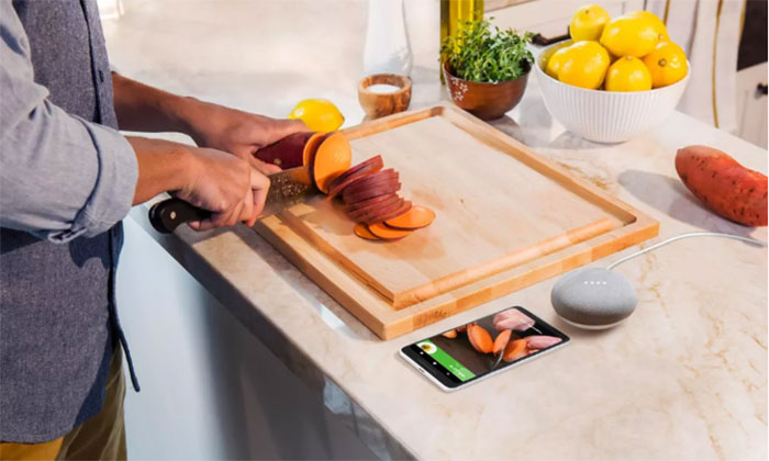 Hey Google, start the recipe