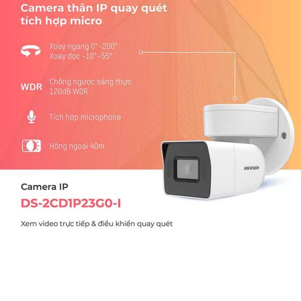 Camera HIKVISION DS-2CD1P23G0-I