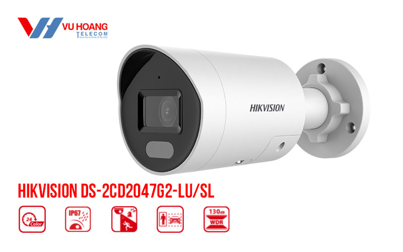 Bán camera IP Colorvu 4MP HIKVISION DS-2CD2047G2-LU/SL giá rẻ