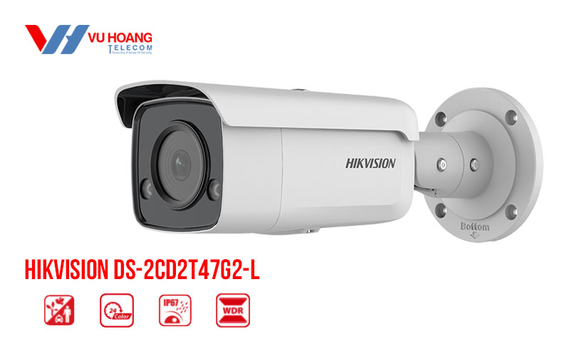 Bán camera IP Colorvu 4MP HIKVISION DS-2CD2T47G2-L giá rẻ