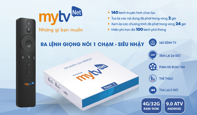 Android Box MyTV NET1 Ram 4G, Rom 32G