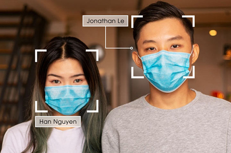 Camera AI nhận diện được cả những người đeo khẩu trang.