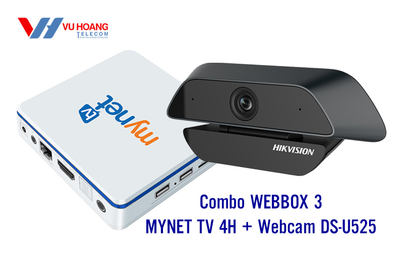 Combo WEBBOX 3 MYNET TV 4H + Webcam DS-U525 giá rẻ