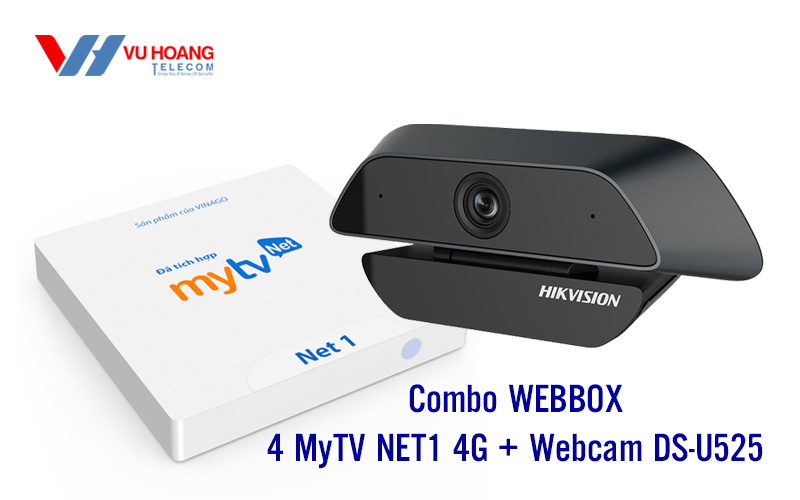 Combo WEBBOX 4 MyTV NET1 4G + Webcam DS-U525