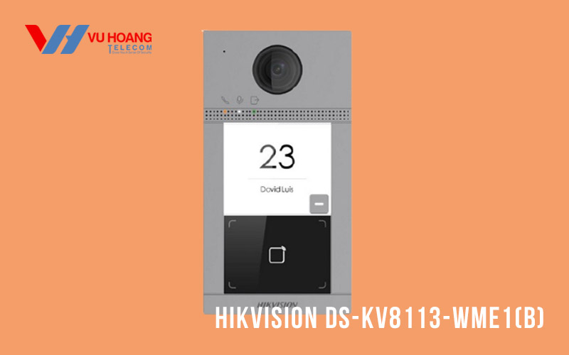 Nút bấm IP 2 cổng cho villa HIKVISION DS-KV8113-WME1(B)
