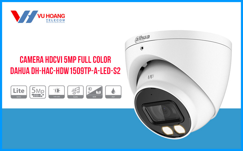 Bán camera HDCVI 5MP DAHUA DH-HAC-HDW1509TP-A-LED-S2 giá rẻ