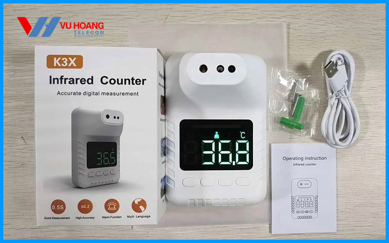 Trọn bộ nhiệt kế đo trán K3X
