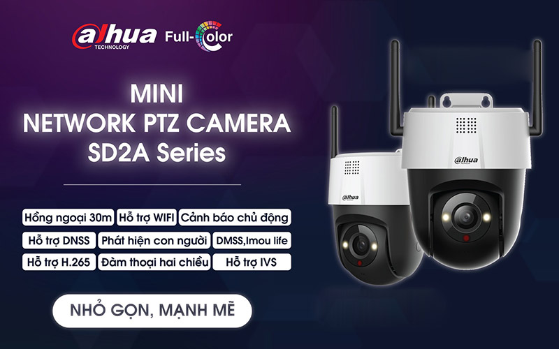 Camera PTZ Wifi 2MP DAHUA DH-SD2A200-GN-AW-PV