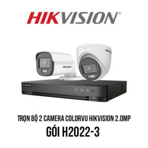 Trọn bộ 2 camera ColorVu HIKVISION 2MP