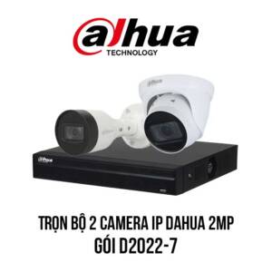 Lắp đặt trọn bộ 2 camera IP DAHUA Full HD