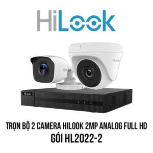 Trọn bộ 2 camera HILOOK Analog FULL HD