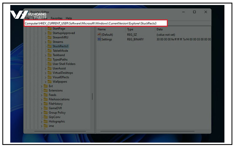huong dan chinh thanh taskbar win 11 - 2