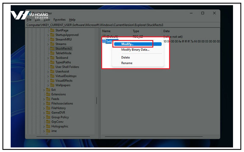 huong dan chinh thanh taskbar win 11 - 3