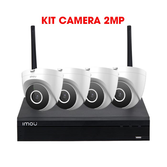 Bộ Kit 4 Camera IP Wifi 2MP IMOU IPC-T22EP + NVR1104HS-W-S2