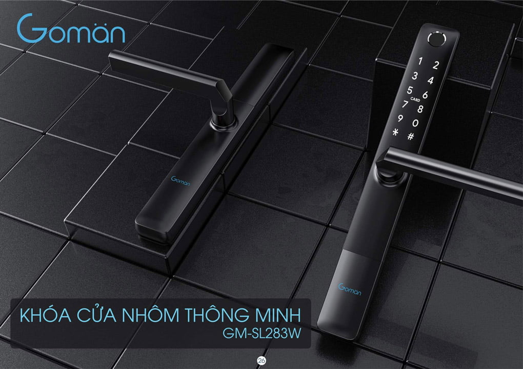 Khóa cửa nhôm thông minh GOMAN GM-SL283W