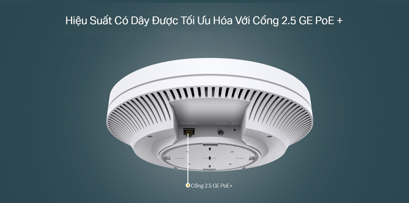 Hiệu Suất Có Dây Được Tối Ưu Hóa Với Cổng 2.5 GE PoE +