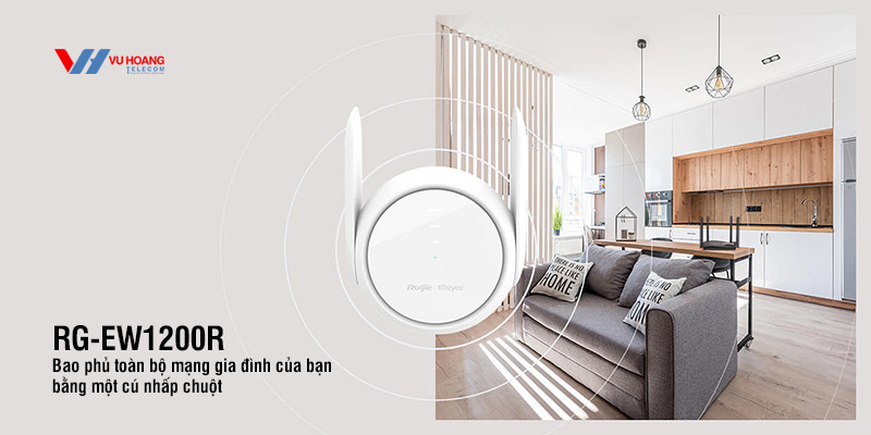 Bán bộ phát Smart Home WiFi RUIJIE RG-EW1200R giá rẻ