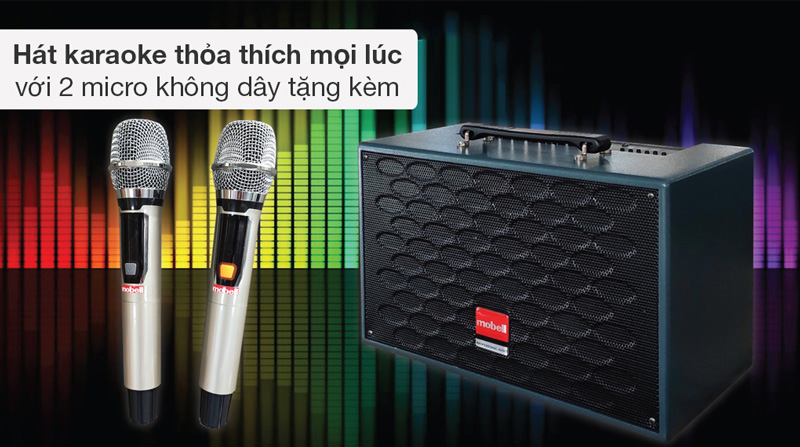 loa kéo Karaoke Mobell MK-5070 400W - Tặng kèm micro không dây