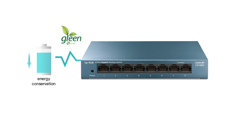 Bán Switch 8 Cổng 10/100/1000Mbps TP-LINK LS108G - Công nghệ xanh